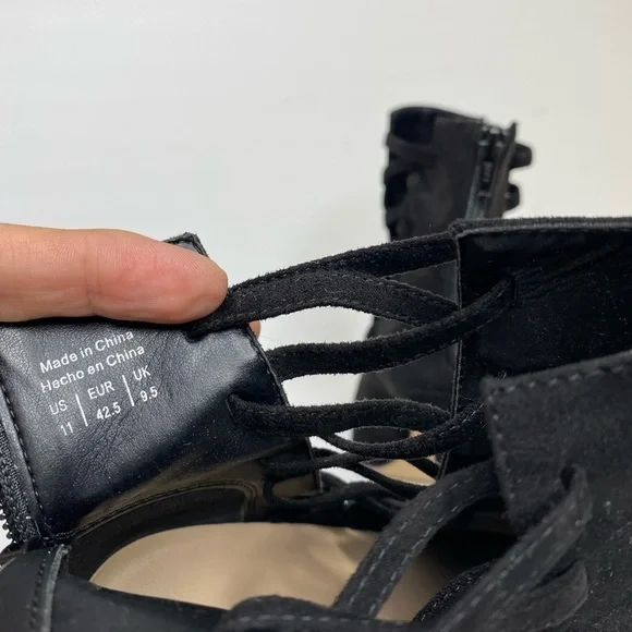 Aldo Ankle Tuxedo Black Booties - Picture 4 of 7